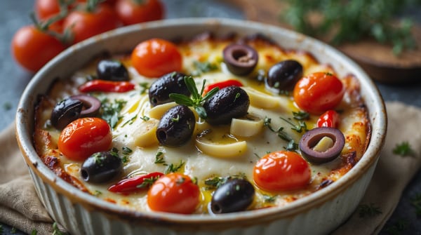 Kroatische Auflauf-Spezialität – vegetarische Option im Konoba Moers.