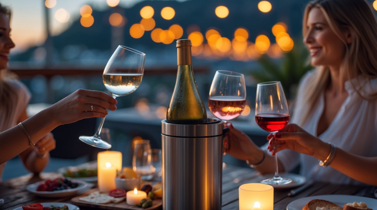 Wein- und Sektflaschen im Kühler – Vielfalt kroatischer und regionaler Weine